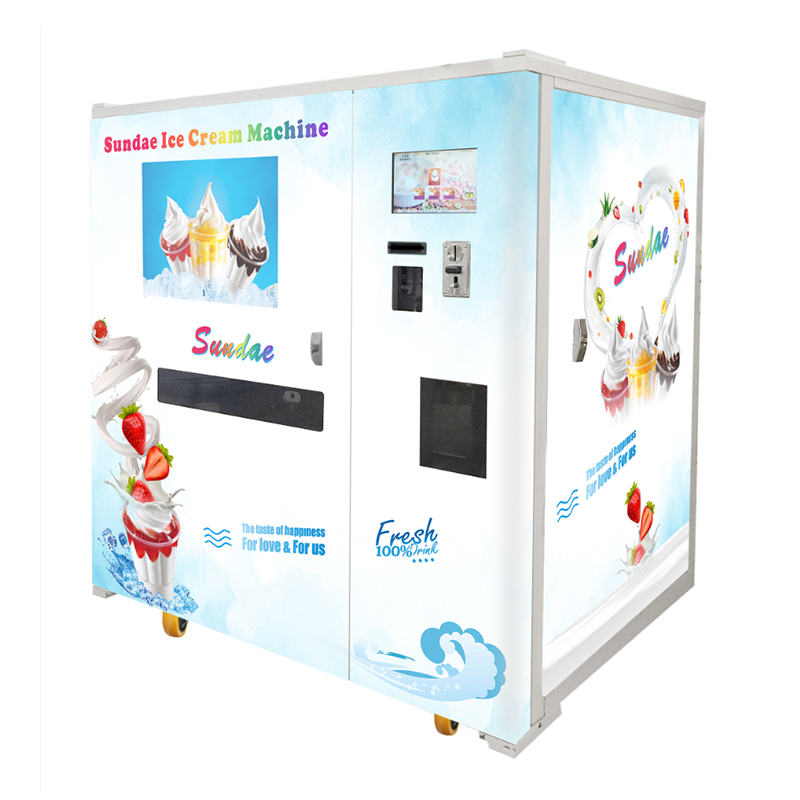 Automatic Vending Sundae Ice Cream Freezer