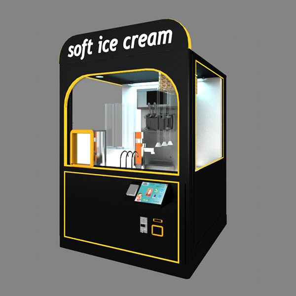 Robot ice cream vending machine