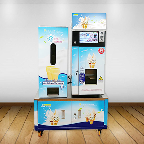 What are the advantages from the pasteurization process of the ice cream machine?