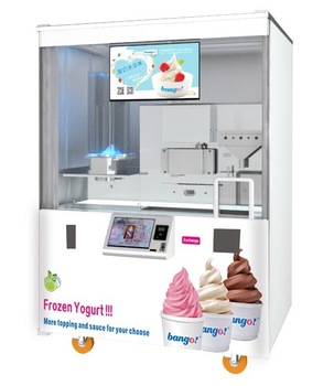 Clean ice cream vending machine