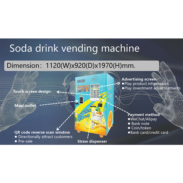 Glass Front Drink Vending Machine