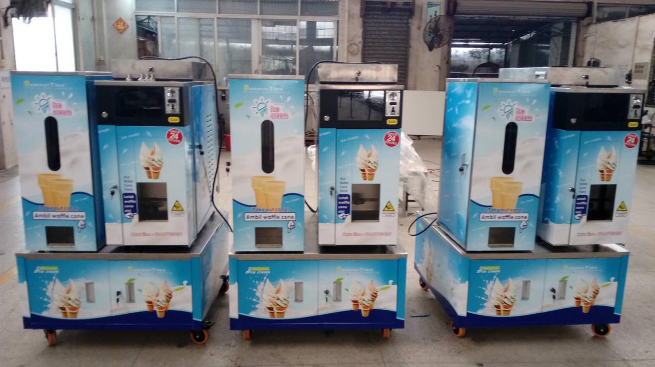 Coin Operated Ice Cream Vending Machine