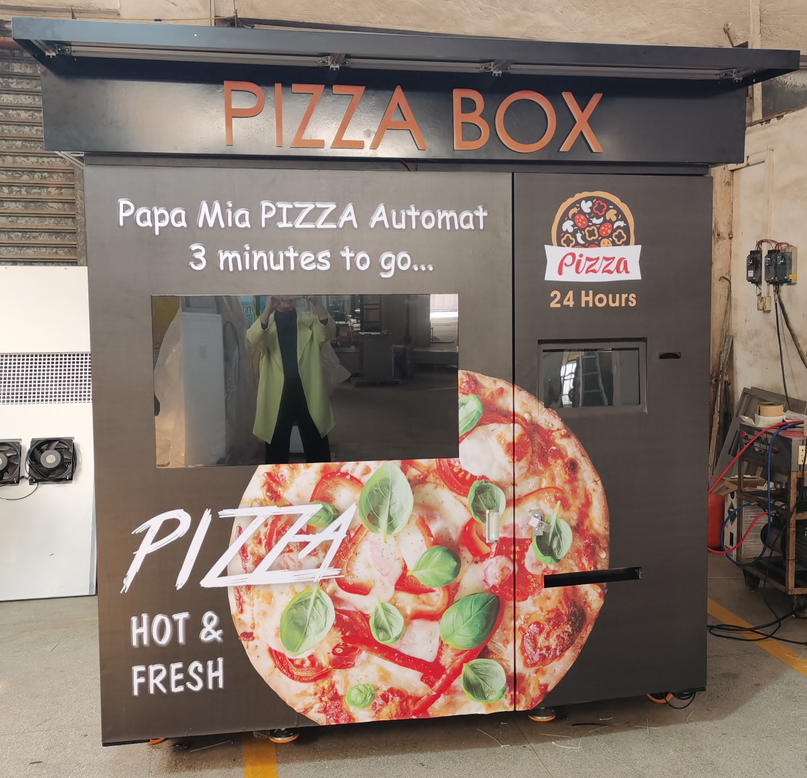 PA-C6-B with roof automatic pizza vending machine price